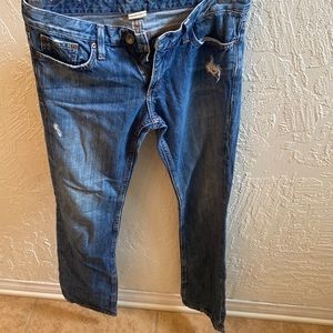 Banana Republic mid rise straight jeans- Light wash. 26 P